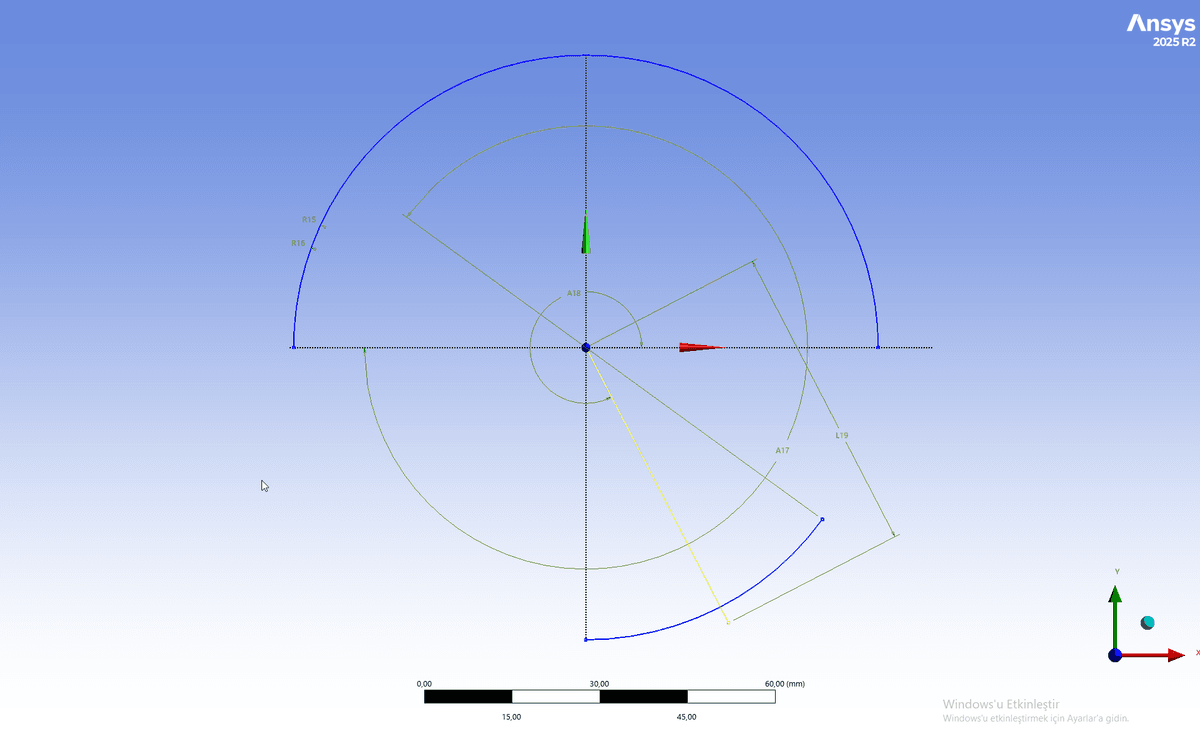 Section sketch – Sphere/socket and film reference